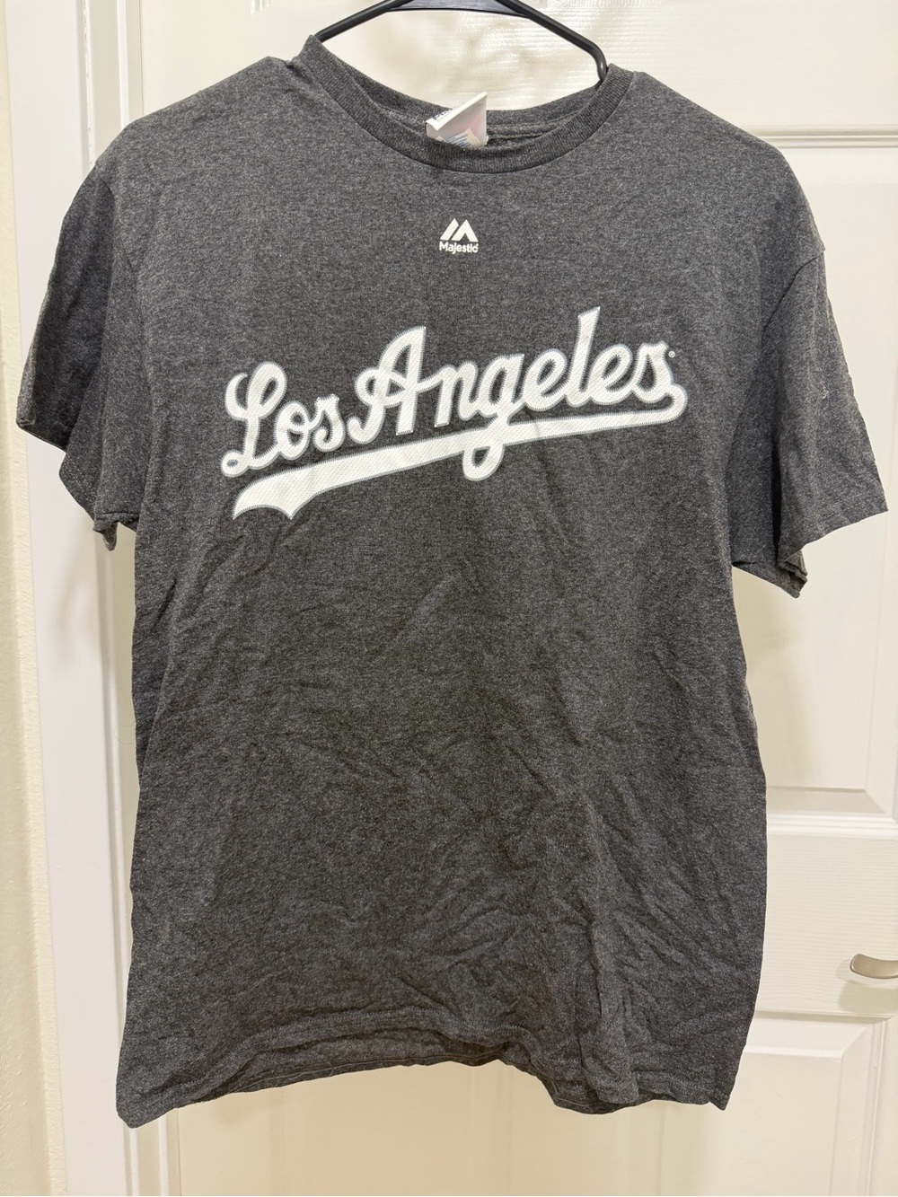 Majestic Los Angeles Grey Short Sleeve Tee